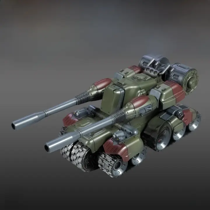 ソビエト重戦車モデル【分色設計・接着剤不要・ミニチュア】