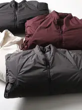 防水機能付きVネック軽量コットンジャケット【ユニセックス・アウトドア用・重ね着対応】