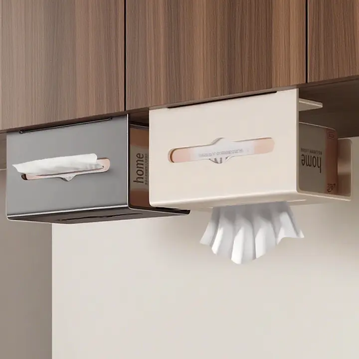 キッチン用ウェットティッシュ収納ボックス【吊り下げタイプ・ペーパータオルホルダー・クロス収納】