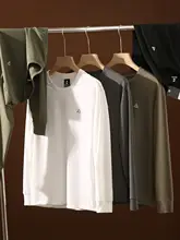 春夏用 メンズカジュアルTシャツ【ラウンドネック・長袖・速乾・ストレッチ】