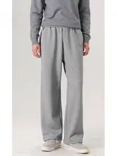 スウェットパンツ メンズ ストレート ワイドシルエット ヴィンテージ 通勤 オフィスカジュアル きれいめ 上品 秋冬