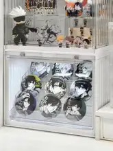 ディスプレイキャビネット 収納ボックス オフィス用 木製 モダンミニマル ライト付き