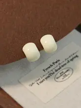 デザイン性の高いモスキートコイル型イヤリング【耳穴不要・ドロップ釉・秋冬用】