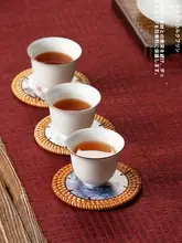 竹編み茶杯用コースター【禅スタイル・手作り・ベトナム製】
