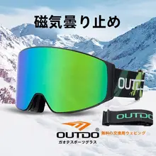 防曇機能付きスキーゴーグル【クリアレンズ・男女兼用・近視対応・通気性あり】