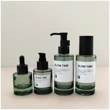 高級厚手ガラス製分装ボトルセット【旅行用・携帯可能・化粧品・スキンケア用】