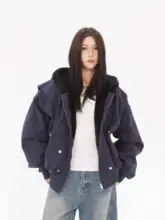 冬用パーカ【ウサギ毛フリース・男女兼用・アメリカンスタイル】