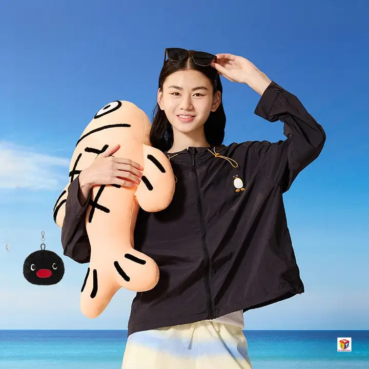 tbh 野獣派 Pingu コラボUVカット夏用女性防晒ジャケット【UPF100+・アウトドア用】