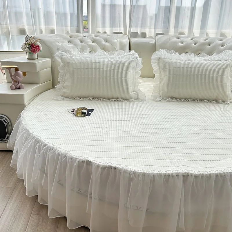 夏用プリンセススタイル 円形ベッドスカートの実用性と設置ガイド