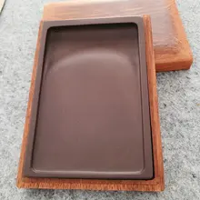 端渓石制作 七寸四角硯【実用的・高品質・シンプルデザイン】