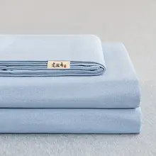 シンプルなデザインの肌触りの良いリネンシーツ【水洗い可能・寝具・三点セット】（セットアップ対応）
