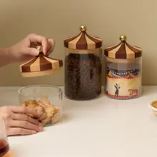 防湿木製収納容器【お菓子やナッツ用・コーヒー豆ストレージ・大容量】