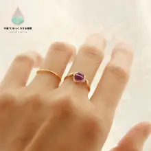 天然紫水晶の丸珠イヤリング【14Kコーティング・ツイストデザイン・アレルギー対応】