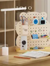 ペグボード 有孔ボード メタル 金属製 くまのキャラクター シンプル 学習 収納 壁掛け インテリア 「JOJO'S L. PD.」