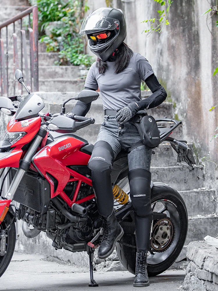 ロック兄弟 バイク用防風暖か膝当て：かっこいいデザインと実用性を両立した秋冬用プロテクター