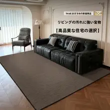 高級感のあるリビングルーム用ラグ【無地・お手入れ簡単・防音・滑り止め・寝室用】
