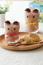 カラフルな笑顔デザインのガラスカップ【子供用・朝食用・ミルク・ジュース対応】