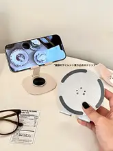 高級感のあるモバイルスタンド【デスク・折りたたみ・回転式・金属製・タブレット用】