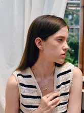 小さなハート型デザインのアクセサリー ネックレス【女性用・洗練されたデザイン・カジュアルに最適】