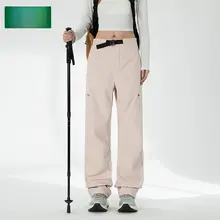 女性用 ワイドレッグ工装パンツ【カジ  ュアル・高腰・フィット・春秋用】