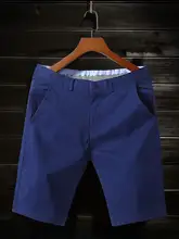 高級コットン製 夏用ストレッチ五分丈パンツ【通気性・キレイめデザイン】