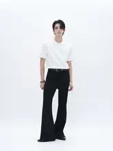 基礎的な無地フィット短袖Tシャツ【クリーンフィット・ゆったりした肩・白黒灰】