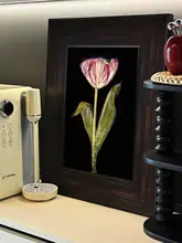 フレンチスタイルのビンテージ風壁掛けアート【高級感あふれるデザイン・花モチーフ】