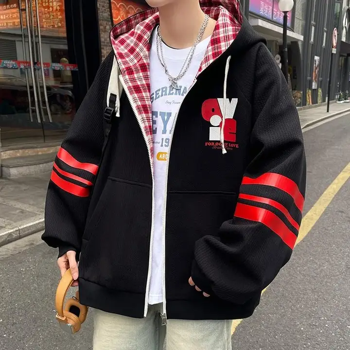 フード付きジャケット【カジュアルスタイル・春秋用・アメリカンデザイン】