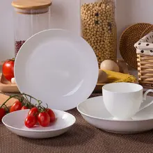 丸型スープ皿 深皿 食器 純白色 創造的 磁器 家庭用
