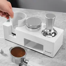 Mongdio コーヒー圧粉器 3点セット【圧粉ハンマー・コーヒー底座付き・収納ケース】