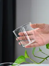 シンプルな高硼珪酸ガラス製コーヒーカップ【ハンドルなし・軽量・冷凍可・耐熱】