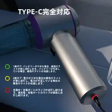 ワイヤレス車載ハンドヘルド掃除機【ミニサイズ・強力吸引・吹き吸い一体型】