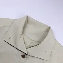 立ち襟デザインのドローストリングカジュアルコート【ワイドフィット・韓国風】