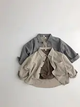 シャツジャケット キッズ ボーイズ ガールズ コットンリネン ストライプ くすみカラー おしゃれ トレンド 春 秋