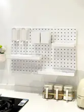 壁掛け多機能収納ラック【穴あけ不要・調味料・鍋蓋・包丁ホルダー付き】