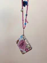アート油絵デザイン 折りたたみ式スマートフォンケース【城堡モチーフ・スタイリッシュ・持ち運び便利】