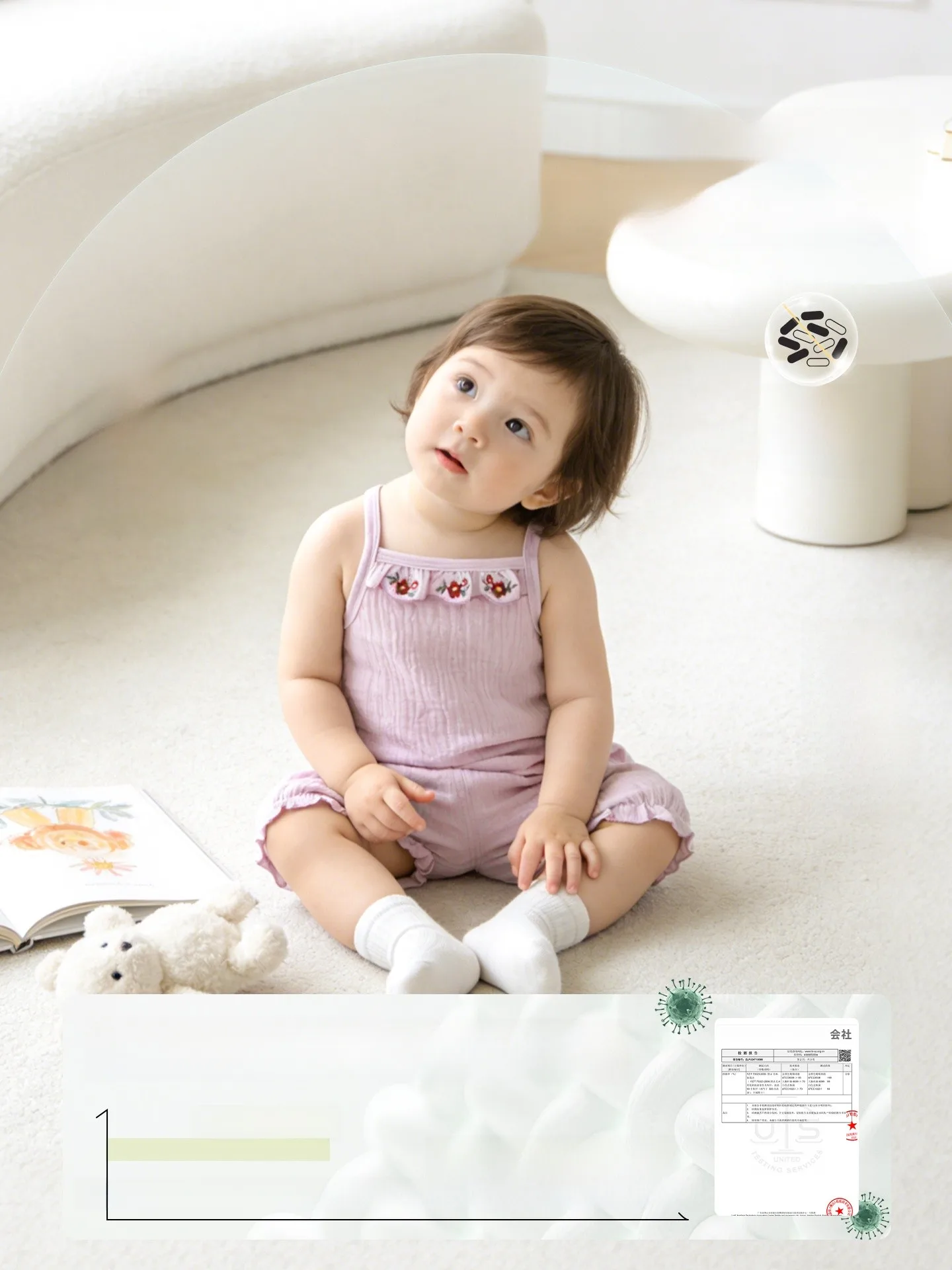 赤ちゃん用夏のキャミソールドレス：薄手ガーゼで通気性と機能性を両立