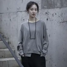 レディース 長袖Tシャツ【不規則デザイン・カジュアル・フィット感あり】
