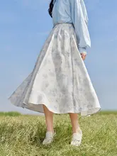 リネンキャミソール花柄ドレス【フレンチスタイル・スクエアネック・ウエストマーク】（ セットアップ対応）