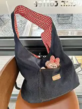 シンプルなチェック柄トートバッグ【リュック・デイリーユース・ショルダーバッグ・通勤用】