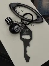 オーバル型ベルトバックル付き簡潔デザインのバッグチャーム【メタルキーホルダー】
