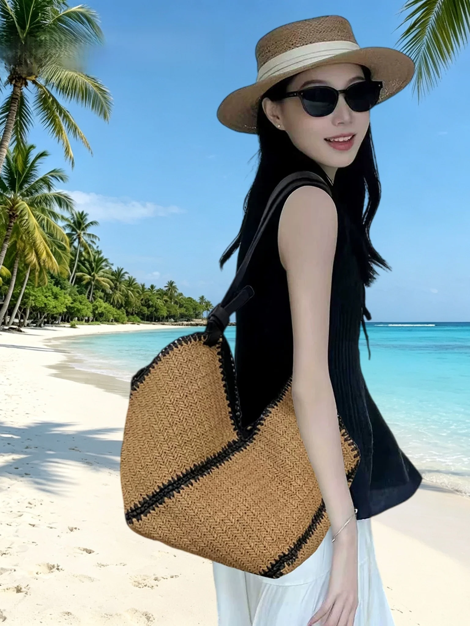 woven bag は本当に通勤に使えるのか？リゾート風草編みショルダーバッグが解決する日常の悩み