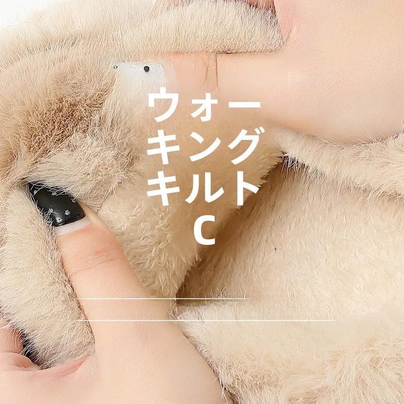 かかと 皮 向け スリッパ：猫力の可愛いネズミデザイン厚底毛布製モデル