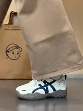 レザー厚底デザインのスニーカー【カジュアルで快適・女性用・レースアップスタイル】
