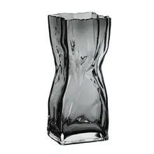 北欧風 モダンシンプル ウエストデザインガラス花瓶【リビング・ダイニング用・花活け・インテリア装飾】