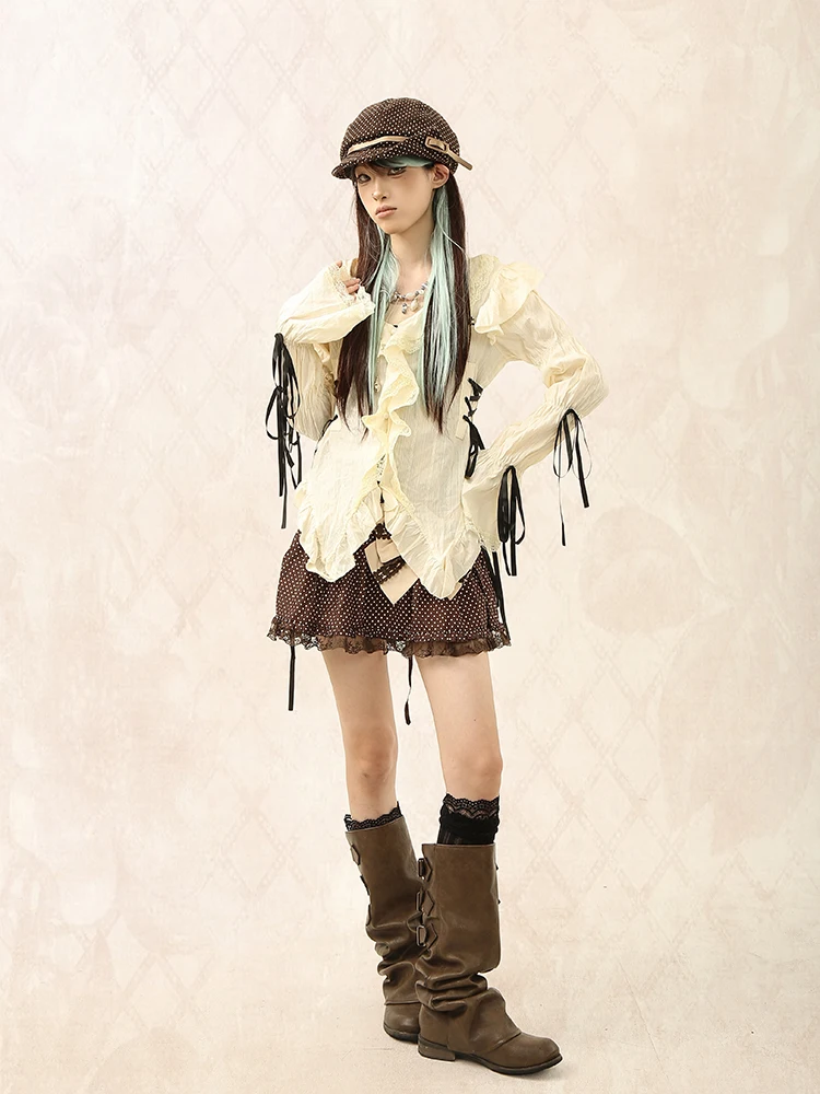 泡泡菠萝油風 ヴィンテージ風杏色カーディガン：オールドファッションの代表的なアイテムとしてのスタイルと実用性