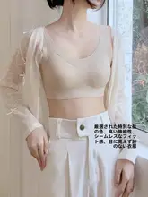 秋冬用 背心型ブラジャー【シームレス・小胸用・バストアップ・大胸をカバー】