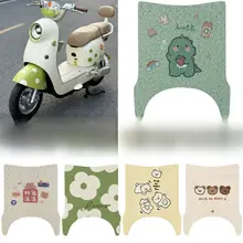 防水防滑電動バイク用フロアマット【カートゥーンデザイン・シルク製】
