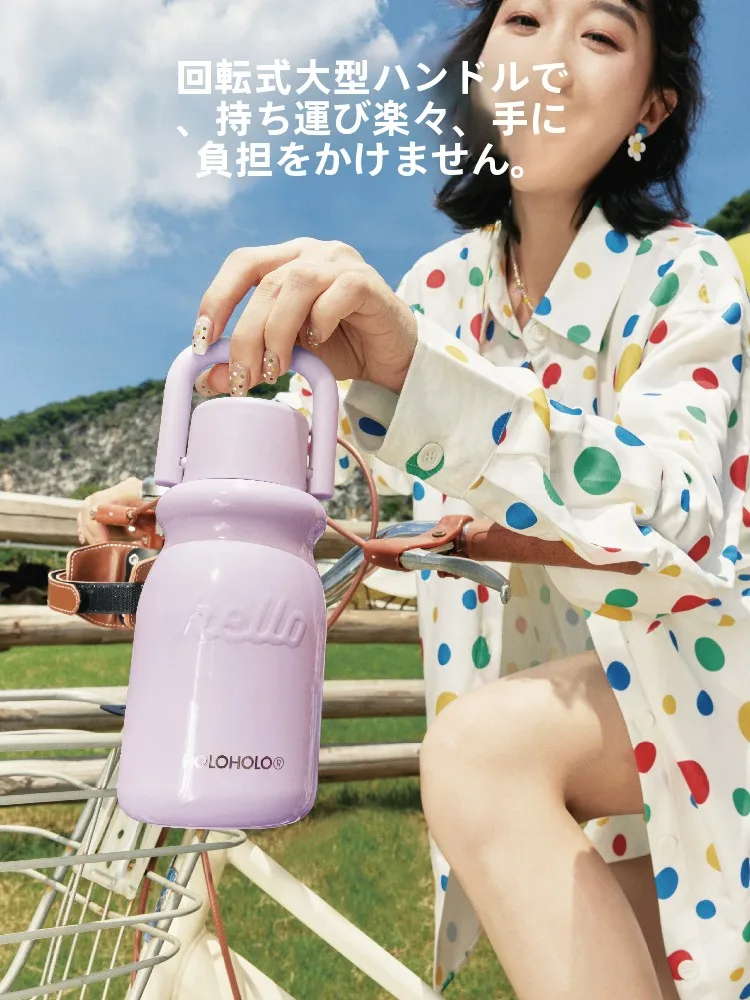 真空断熱タンブラー 小奶杯紫色：316ステンレスで6時間保冷の高級感あるポータブルマグカップ