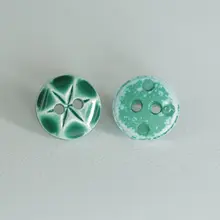 光沢のあるポリエステル製棕榈葉ボタン【直径10mm・特別版】